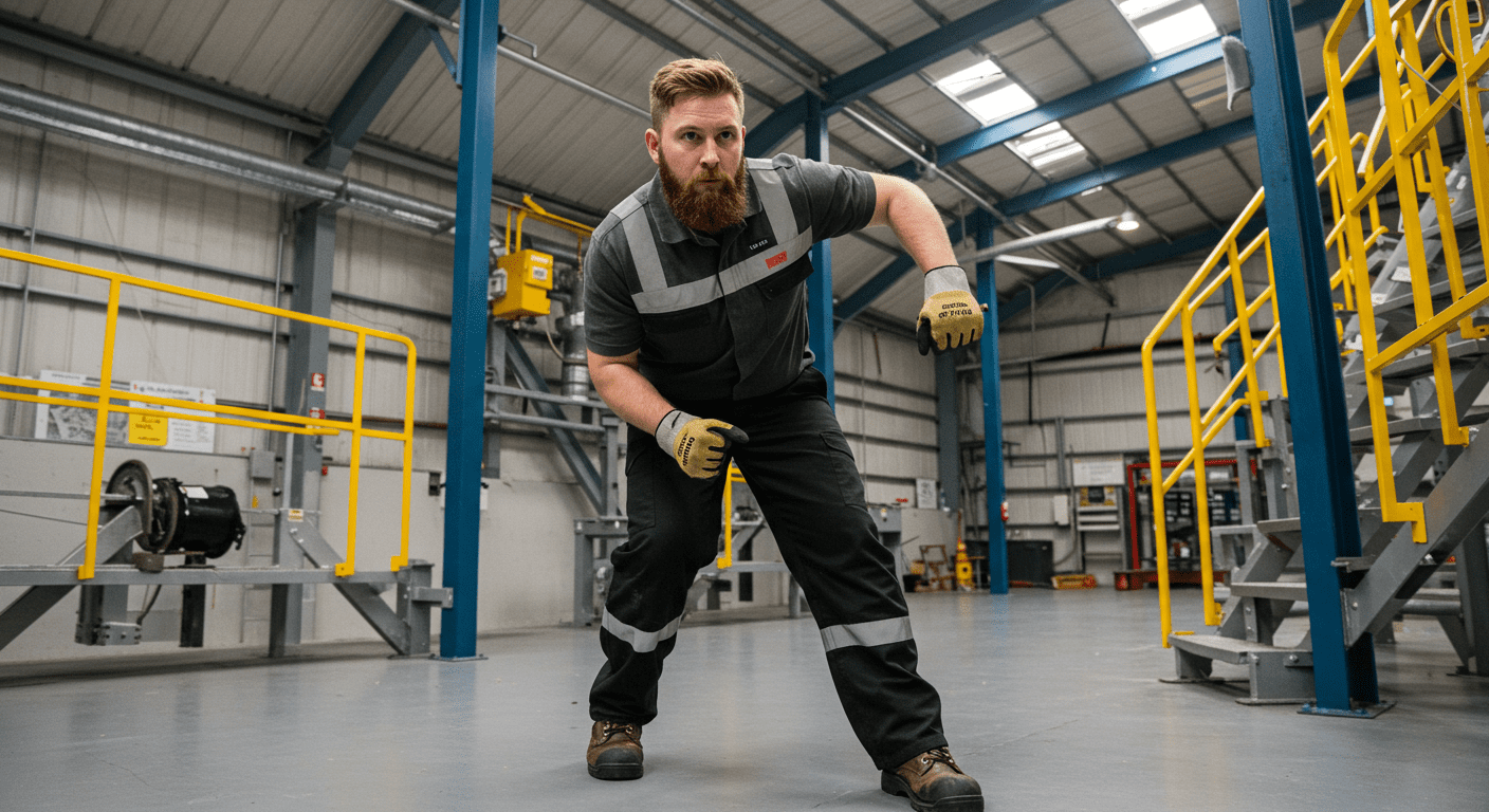 a student trains for the WHS course